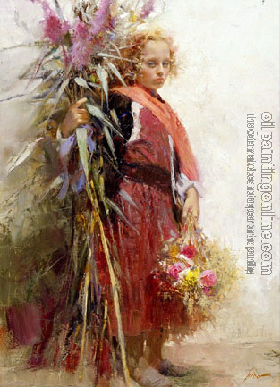 Pino Daeni - Impression oil painting.